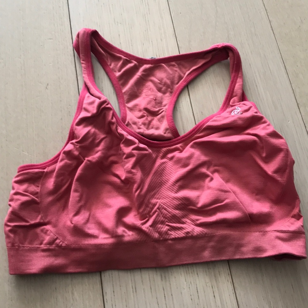 Jockey pink sports bra